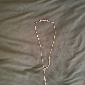 gold triangle necklace